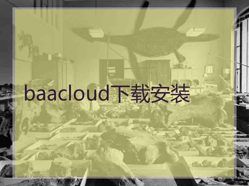 baacloud下载安装