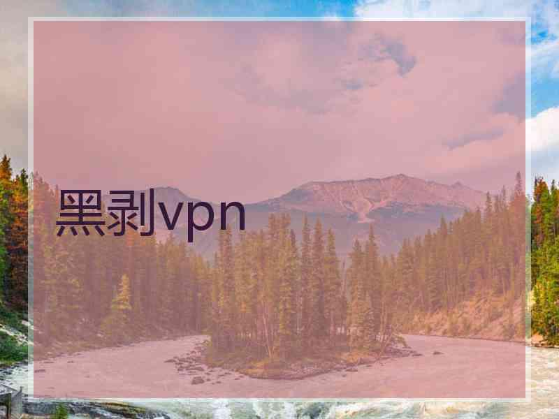 黑剥vpn