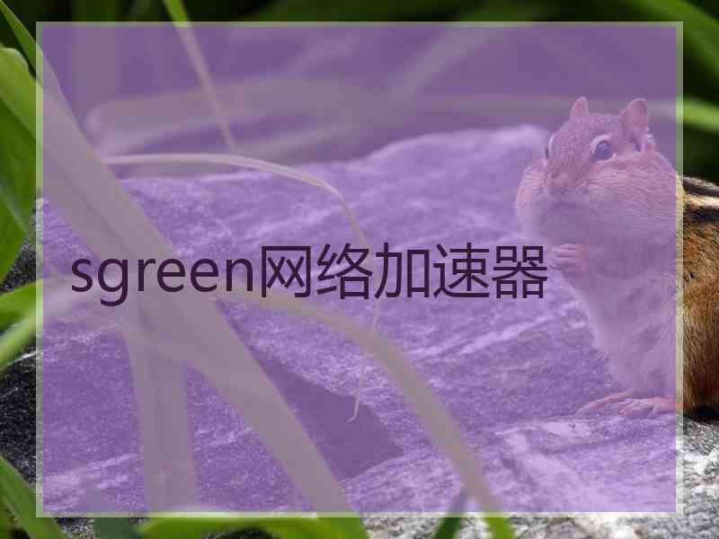 sgreen网络加速器